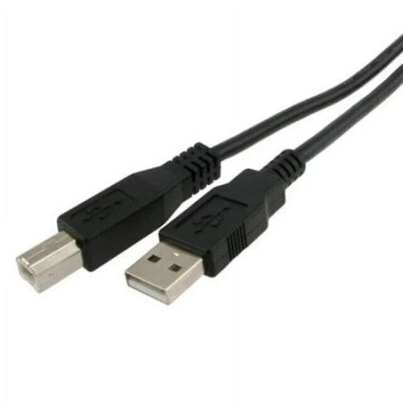 Universal USB Printer Cable USB 2.0 A Male to B Male Cord 6 Ft. New - Picture 3 of 3